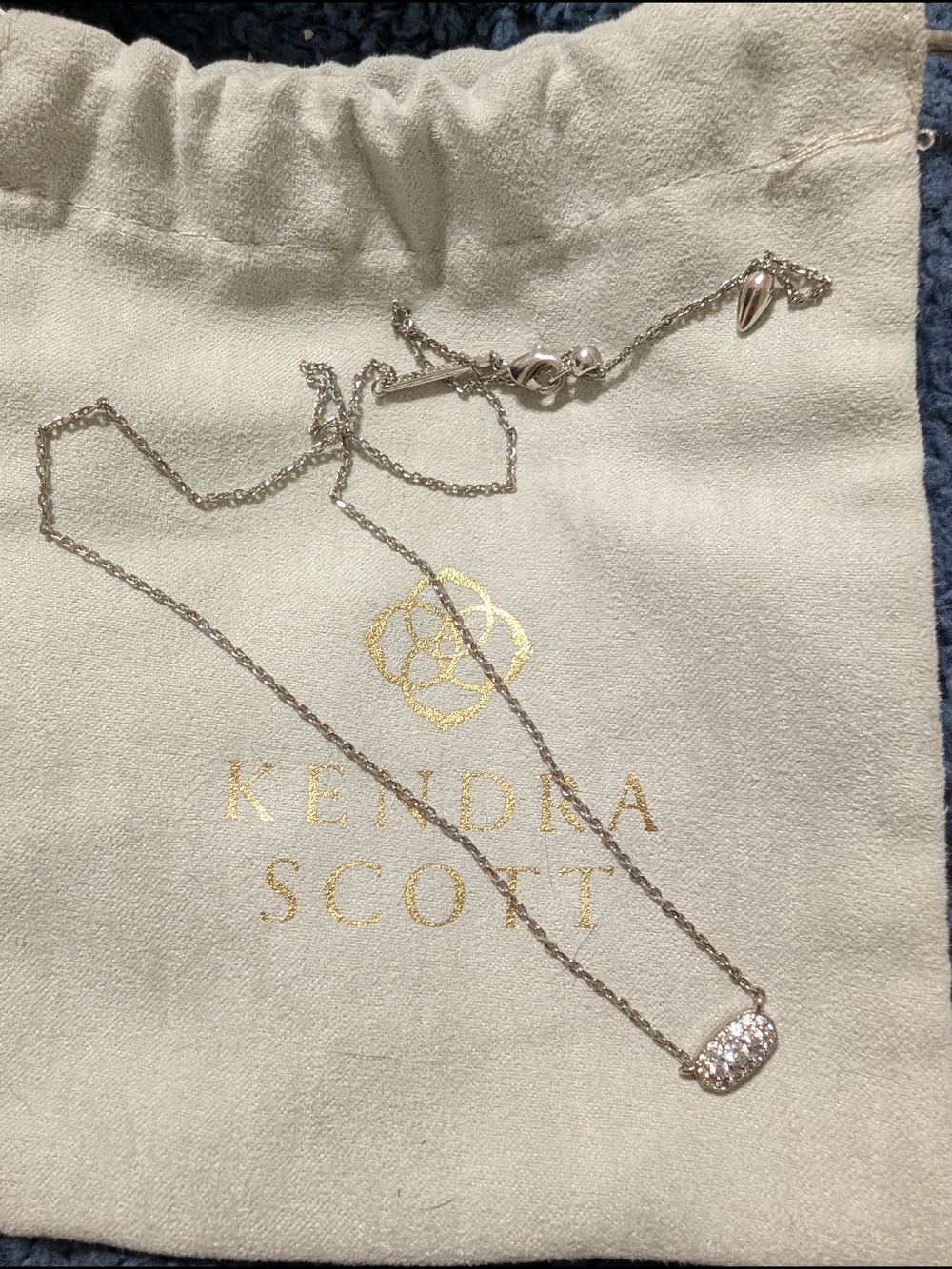 Kendra Scott Silver Emma Pendant Necklace